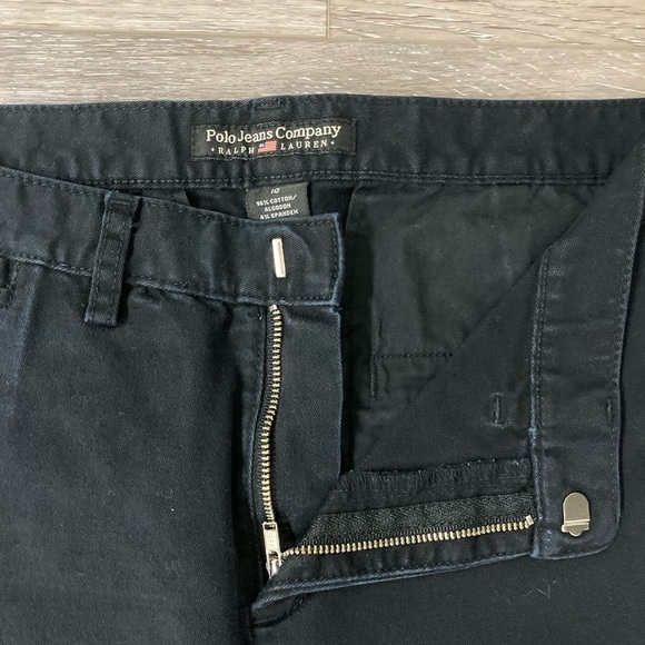 Ralph Lauren Polo Jeans Co Classic Black Women's Capris Size 10 Flare - Picture 3 of 9